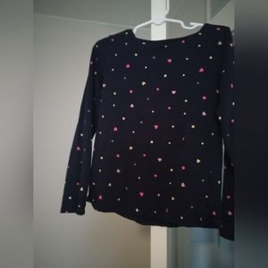 Multicolor heart long sleeve